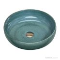 Oliveri Terzofoco Counter Top Curved Basin 400mm, Emerald Green