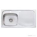 Oliveri Ultraform Topmount Single Bowl Sink 890mm, Right Drainer, Stainless UF01 1TH
