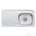 Oliveri Ultraform Topmount Single Bowl Sink 890mm, Left Drainer, Stainless UF02 1TH