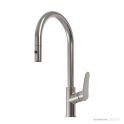 Oliveri Verona 220mm Pull Out Goose Neck Sink Mixer, Brushed Nickel