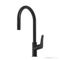 Oliveri Verona 220mm Pull Out Goose Neck Sink Mixer, Matte Black