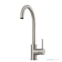 Oliveri Venice 187mm Goose Neck Mixer, Brushed Nickel