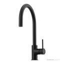 Oliveri Venice 220mm Pull Out Goose Neck Mixer, Matte Black