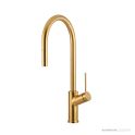 Oliveri Vilo 210mm Pull Out Spray Sink Mixer, Brushed Gold