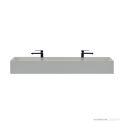 Omvivo CDesign 1330mm Double Wall Basin, Matt White
