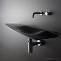 Omvivo Dune Wall Basin, Right Bowl, Polished White