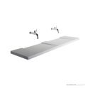 Omvivo Geo 2100mm Double Washplane, Matt White