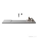 Omvivo Geo 800mm Single Washplane, Matt White