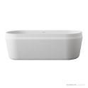 Omvivo Latis 1650mm Oval Freestanding Bath, Matt White