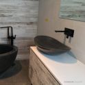 Pietra Bianca Boat 750mm Stone Above Counter Basin