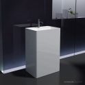 Pietra Bianca Cube 600mm Stone Freestanding Basin