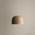 Robert Gordon Pottery Small Bell Pendant White Ochre