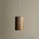 Robert Gordon Pottery Large Cylinder Pendant White Ochre