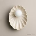 Robert Gordon Pottery Oyster Wall Sconce Poppyseed