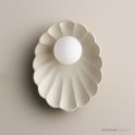 Robert Gordon Pottery Oyster Wall Sconce Stone