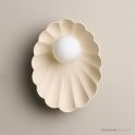 Robert Gordon Pottery Oyster Wall Sconce Bone