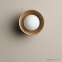 Robert Gordon Pottery Bowl Wall Sconce White Ochre