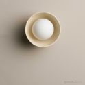 Robert Gordon Pottery Bowl Wall Sconce Bone