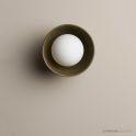 Robert Gordon Pottery Bowl Wall Sconce Olive