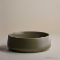 Robert Gordon Pottery Kiln 360 Round Hand Basin Olive