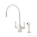 Shaws by Perrin & Rowe Ribble Kitchen Mixer with Spray Rinse - Polished Nickel