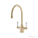 Shaws by Perrin & Rowe Ribble Kitchen Mixer - Satin Brass