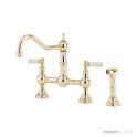 Shaws by Perrin & Rowe Hambleton Kitchen Mixer with Spray Rinse - Gold 