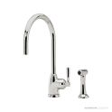 Shaws by Perrin & Rowe Roeburn Kitchen Mixer with Spray Rinse - Polished Nickel