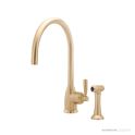 Shaws by Perrin & Rowe Roeburn Kitchen Mixer with Spray Rinse - Satin Brass