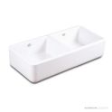 Shaws of Darwen Farnworth Double 930 Butler Sink, White
