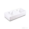 Shaws of Darwen Double Bowl 800 Butler Sink, White