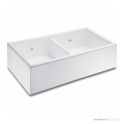 Shaws of Darwen Shaker Double 900 Butler Sink - No Overflow, White