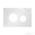 TECE Loop Glass Flush Plate Cover Only, White Marble