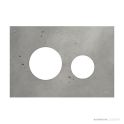 TECE Loop Glass Flush Plate Cover Only, Cement