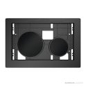 TECE Loop Glass Flush Button Only, Matte Black