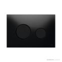 TECE Loop Glass Flush Button, Black Glass, Black Buttons