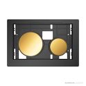 TECE Loop Glass Flush Button Only, Gold