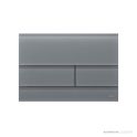 TECE Square Glass Flush Button, Grey Satin