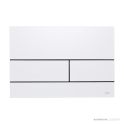 TECE Square Metal II Flush Button, Gloss White