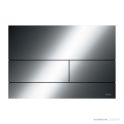 TECE Square Metal II Flush Button, PVD Polished Black Chrome