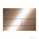 TECE Square Metal II Flush Button, PVD Brushed Red Gold