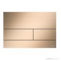 TECE Square Metal II Flush Button, PVD Brushed Gold Optic