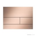TECE Square Metal II Flush Button, PVD Brushed Rose Gold