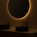 Basin Lab Illumi Coloured Backlit Halo Mirror, Round 800mm
