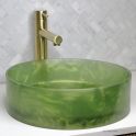 Basin Lab Pearl Coliseum 330mm Oxyform Basin Emerald Gold