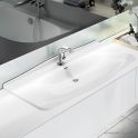 Victoria & Albert Mandello 114 Solo Stone Undermount Basin 1145 x 579 x 185mm, with Overflow and 1 Taphole, Gloss White