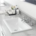 Victoria & Albert Pembroke 52 Stone Inset Basin 512 x 351 x 175mm, with Overflow, Gloss White