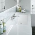 Victoria & Albert Rosendale 122 Stone Drop In or Undermount Basin 1215 x 380 x 148mm, with Overflow, Gloss White