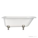 Victoria & Albert Hampshire 1500mm Stone Bath with Ball + Claw Feet, Brushed Nickel