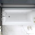 Victoria & Albert Kaldera 6 1650mm Stone Inset Undermount Bath, Gloss White